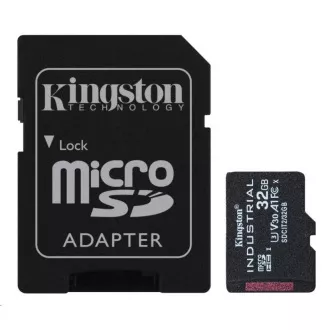 Kingston 32GB microSDHC Industrial C10 A1 pSLC kartica + SD adapter