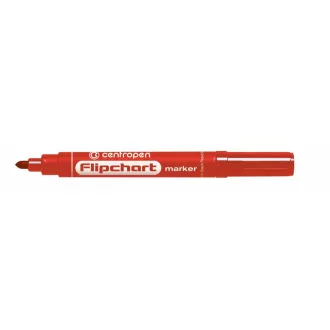 Marker Centropen 8550 za Flipchart crveni cilindrični vrh 2,5 mm