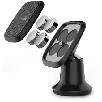CONNECT IT univerzalni magnetni držač za auto InCarz 4Ultra, 4 magneta, crni
