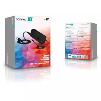 CONNECT IT univerzalni adapter za prijenosno računalo MacPower, USB-C, PD 65 W
