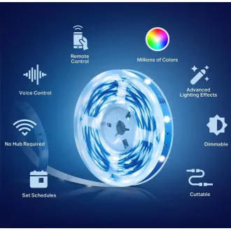 TP-Link Tapo L900-5 pametna WiFi LED traka (šarena, 2,4 GHz, 5 m)