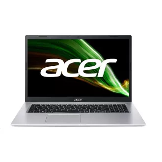 ACER NTB Aspire 3 (A317-53-399W) - i3-1115G4, 17.3" HD LCD, 8GB, 256GBSSD, UHD Graphics, W11H, srebrna