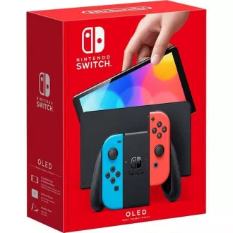 Nintendo Switch (OLED model) neon crveni i plavi set Nintendo Switch (OLED model) neon crveni i plavi set