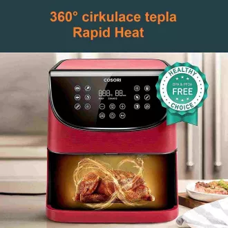 Cosori CP158-AF PREMIUM – friteza na vrući zrak 5,5L + 5x ražanj i roštilj. rešetka, ur Cosori CP158-AF PREMIUM – friteza na vrući zrak 5,5L + 5x ražanj i roštilj. rešetka, ur