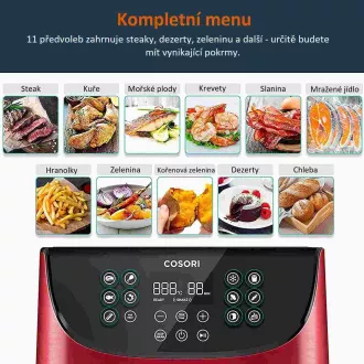 Cosori CP158-AF PREMIUM – friteza na vrući zrak 5,5L + 5x ražanj i roštilj. rešetka, ur Cosori CP158-AF PREMIUM – friteza na vrući zrak 5,5L + 5x ražanj i roštilj. rešetka, ur