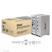 Club3D USB-C priključna stanica 12v1, 1xDP, 2xHDMI, 1xVGA, 2xUSB-C, 4xUSB, 1xRJ45, 1x3,5 mm, siva