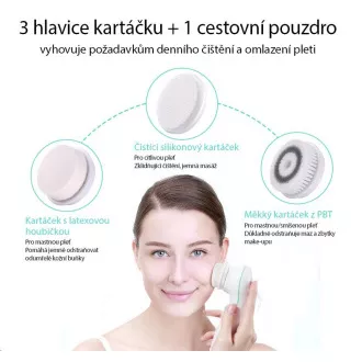 TOUCHBeauty 0759A Četkica za čišćenje kože 3 u 1 roza TOUCHBeauty 0759A Četkica za čišćenje kože 3 u 1 roza