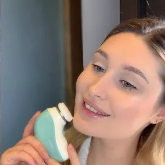 TOUCHBeauty 1387A Četkica za čišćenje kože 3 u 1 zelena