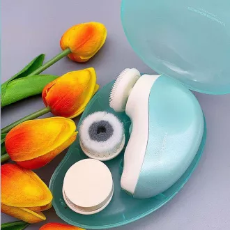 TOUCHBeauty 1387A Četkica za čišćenje kože 3 u 1 zelena