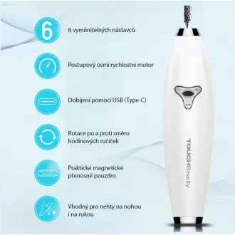 TOUCHBeauty 1733 Brusilica za manikuru i pedikuru 6 u 1