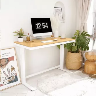 Delso WORKSTATION Električni stol podesiv po visini hrast / bijeli Delso WORKSTATION Električni stol podesiv po visini hrast / bijeli