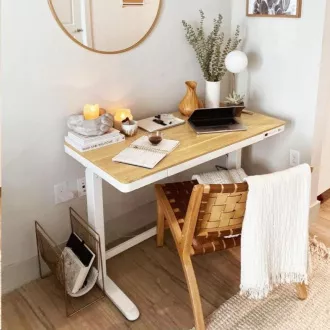 Delso WORKSTATION Električni stol podesiv po visini hrast / bijeli Delso WORKSTATION Električni stol podesiv po visini hrast / bijeli