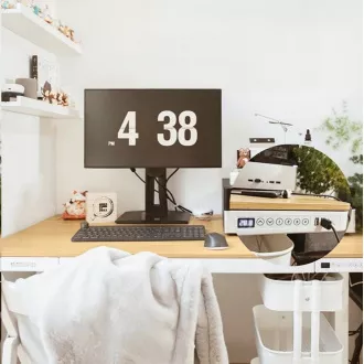 Delso WORKSTATION Električni stol podesiv po visini hrast / bijeli Delso WORKSTATION Električni stol podesiv po visini hrast / bijeli