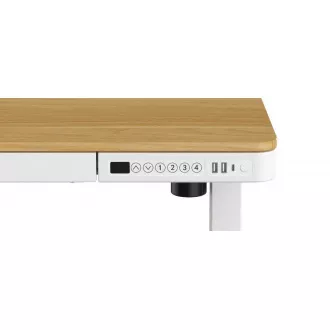 Delso WORKSTATION Električni stol podesiv po visini hrast / bijeli Delso WORKSTATION Električni stol podesiv po visini hrast / bijeli