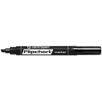 Marker Centropen 8560 za Flipchart crni klinasti vrh 1-4,6 mm