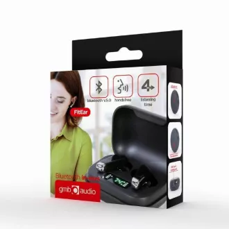 GEMBIRD slušalice FitEar-X300B, Bluetooth, TWS, crne