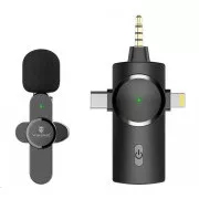 Viking bežični mikrofon s M360 kopčom, USB-C / Lightning / 3,5 mm jack konektorom