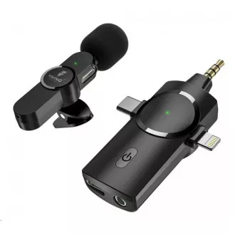 Viking bežični mikrofon s M360 kopčom, USB-C / Lightning / 3,5 mm jack konektorom