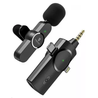 Viking bežični mikrofon s M360 kopčom, USB-C / Lightning / 3,5 mm jack konektorom