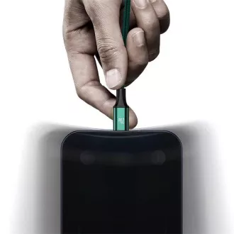 Baseus Rapid Series punjenje / podatkovni kabel 3u1 Type-C/ (Micro USB + Lightning PD 20W + USB-C) 1.5m zeleni