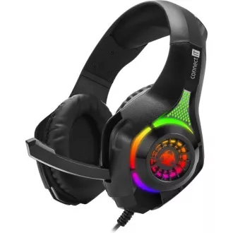 CONNECT IT BIOHAZARD gaming slušalice s mikrofonom, 1xJack + USB, crne CONNECT IT BIOHAZARD gaming slušalice s mikrofonom, 1xJack + USB, crne