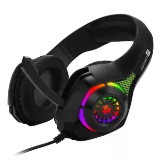 CONNECT IT BIOHAZARD gaming slušalice s mikrofonom, 1xJack + USB, crne CONNECT IT BIOHAZARD gaming slušalice s mikrofonom, 1xJack + USB, crne