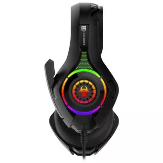 CONNECT IT BIOHAZARD gaming slušalice s mikrofonom, 1xJack + USB, crne CONNECT IT BIOHAZARD gaming slušalice s mikrofonom, 1xJack + USB, crne