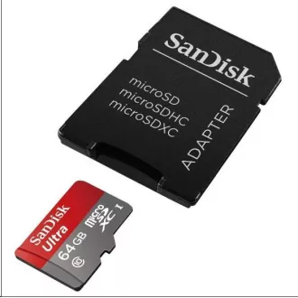 SanDisk MicroSDXC kartica 32GB Ultra (80MB/s, Class 10, Android) + adapter SanDisk MicroSDXC kartica 32GB Ultra (80MB/s, Class 10, Android) + adapter