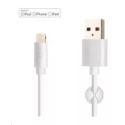 FIKSNI podatkovni i kabel za punjenje, USB-A -> Lightning (MFI), 20 W, duljina 1 m, bijeli