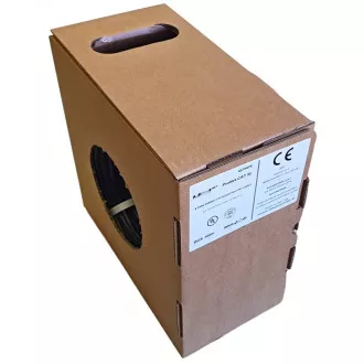 FTP kabel LEXI-Net Cat5E, žica, dupli vanjski PE+PVC, crni, 100m, kut.