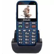 EVOLVEO EasyPhone XG, mobitel za starije osobe sa postoljem za punjenje, plava