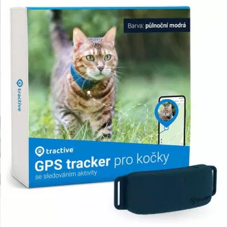 Tractive GPS CAT 4 LTE - Praćenje lokacije i aktivnosti za mačke - Midnight Blue