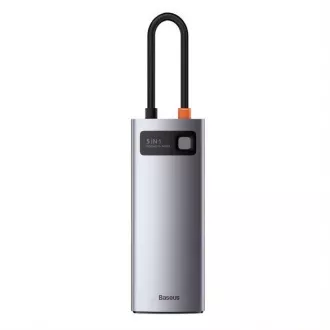 Baseus Metal Gleam Series 5v1 HUB Type-C (USB-C PD 100W, 3* USB 3.0, HDMI) sivi Baseus Metal Gleam Series 5v1 HUB Type-C (USB-C PD 100W, 3* USB 3.0, HDMI) sivi