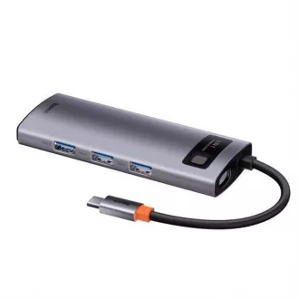 Baseus Metal Gleam Series 5v1 HUB Type-C (USB-C PD 100W, 3* USB 3.0, HDMI) sivi Baseus Metal Gleam Series 5v1 HUB Type-C (USB-C PD 100W, 3* USB 3.0, HDMI) sivi