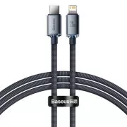 Baseus Crystal Shine Series punjenje, podatkovni kabel USB-C Lightning 20W 1,2m, crni