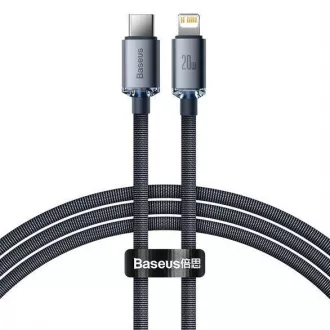 Baseus Crystal Shine Series punjenje, podatkovni kabel USB-C Lightning 20W 1,2m, crni Baseus Crystal Shine Series punjenje, podatkovni kabel USB-C Lightning 20W 1,2m, crni