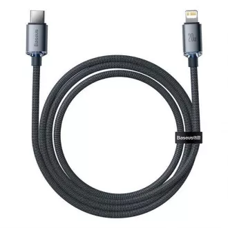 Baseus Crystal Shine Series punjenje, podatkovni kabel USB-C Lightning 20W 1,2m, crni Baseus Crystal Shine Series punjenje, podatkovni kabel USB-C Lightning 20W 1,2m, crni