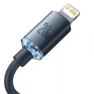 Baseus Crystal Shine Series punjenje, podatkovni kabel USB-C Lightning 20W 1,2m, crni Baseus Crystal Shine Series punjenje, podatkovni kabel USB-C Lightning 20W 1,2m, crni
