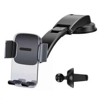 Baseus Easy Control Clamp auto držač s rukom SET crni Baseus Easy Control Clamp auto držač s rukom SET crni