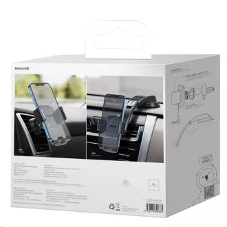 Baseus Easy Control Clamp auto držač s rukom SET crni Baseus Easy Control Clamp auto držač s rukom SET crni