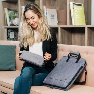 DICOTA Eco Accessories Pouch MOTION svijetlo siva