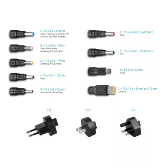 AVACOM QuickTIP 45W - univerzalni adapter za prijenosna računala + 9 konektora AVACOM QuickTIP 45W - univerzalni adapter za prijenosna računala + 9 konektora