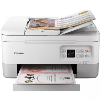 Canon PIXMA pisač TS7451A bijeli - u boji, MF (ispis, kopiranje, skeniranje, oblak), duplex, USB, Wi-Fi, Bluetooth