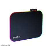 AKASA podloga za miša SOHO RS, RGB gaming podloga za miša, 35x25cm, debljina 4mm