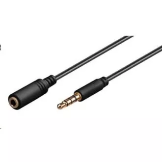 PREMIUMCORD Kabelski priključak 3,5 mm 4 pinski M/Ž 1 m za Apple iPhone, iPad, iPod PREMIUMCORD Kabelski priključak 3,5 mm 4 pinski M/Ž 1 m za Apple iPhone, iPad, iPod