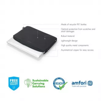 DICOTA Eco Sleeve BASE 12-12.5 "Crna