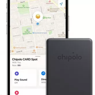 Chipolo CARD Spot - Pametno traženje novčanika, crne boje Chipolo CARD Spot - Pametno traženje novčanika, crne boje