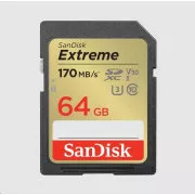 SanDisk SDXC kartica 64 GB Extreme (170 MB/s klasa 10, UHS-I U3 V30)