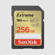 SanDisk SDXC kartica 256 GB Extreme (190 MB/s klasa 10, UHS-I U3 V30)