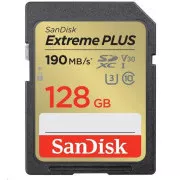 SanDisk SDXC kartica 128 GB Extreme PLUS (190 MB/s Class 10, UHS-I U3 V30)
